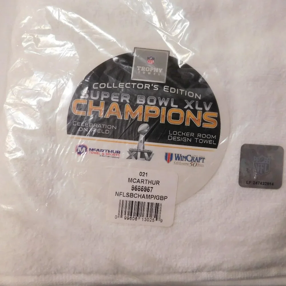 Green Bay Packers NFL Super Bowl XLV Collector's Edition Beach Towel